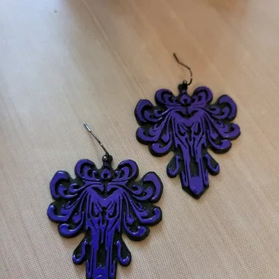 Bông tai Haunted Mansion in 3D - Phụ kiện Gothic độc đáo