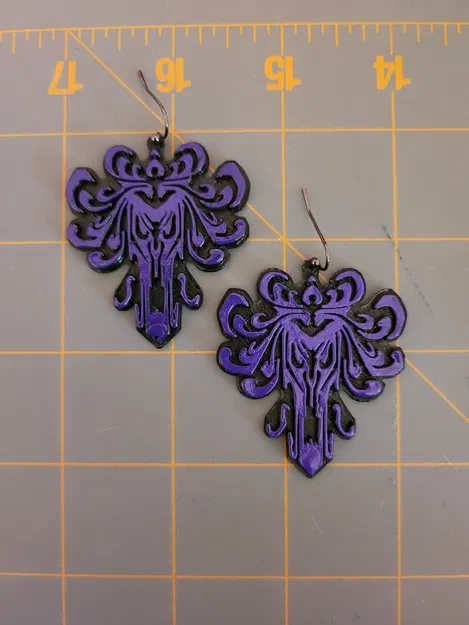 Bông tai Haunted Mansion in 3D - Phụ kiện Gothic độc đáo - Image 2