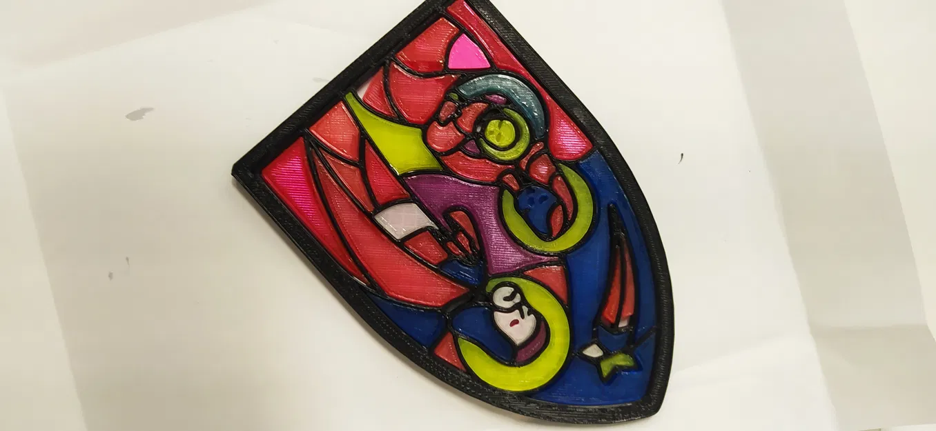 Mẫu trang trí Giáng sinh kính màu hình Chúa giáng sinh phong cách Picasso - Image 4