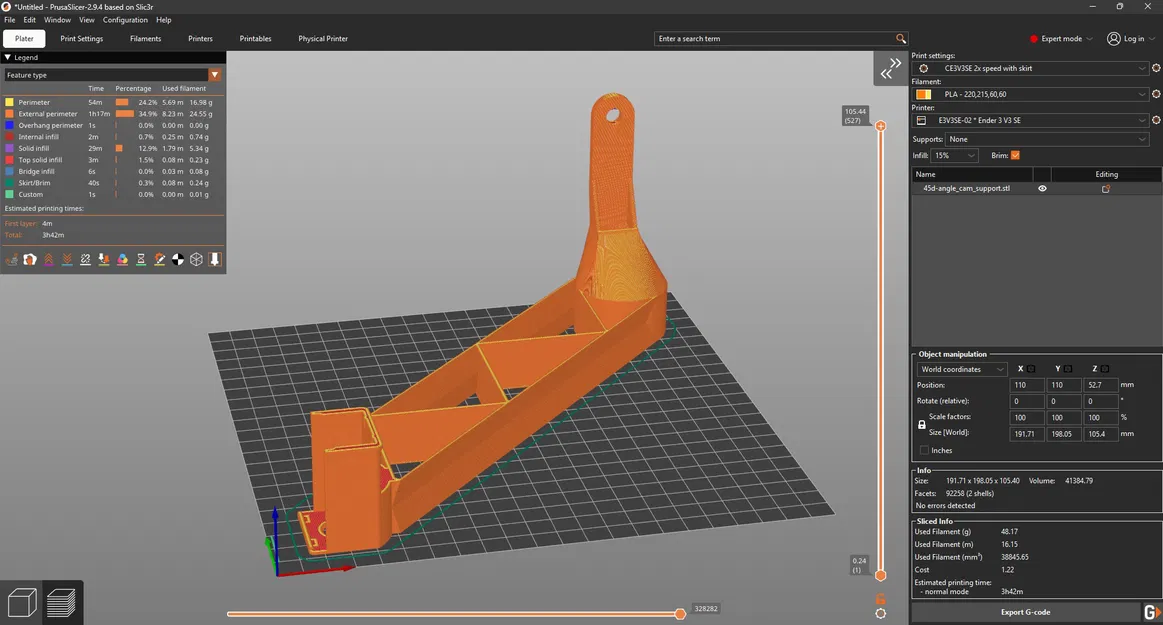 Giá đỡ Webcam gắn trục X cho Creality Ender 3 V3 SE/KE - Image 7
