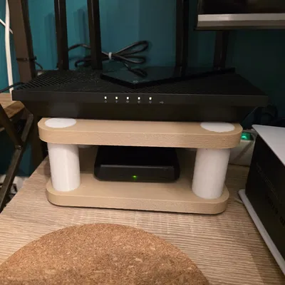 Khay kệ để Router, Switch và Raspberry Pi in 3D gọn gàng