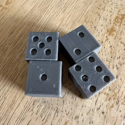 Bộ xúc xắc 3D đơn giản, dễ in tại nhà