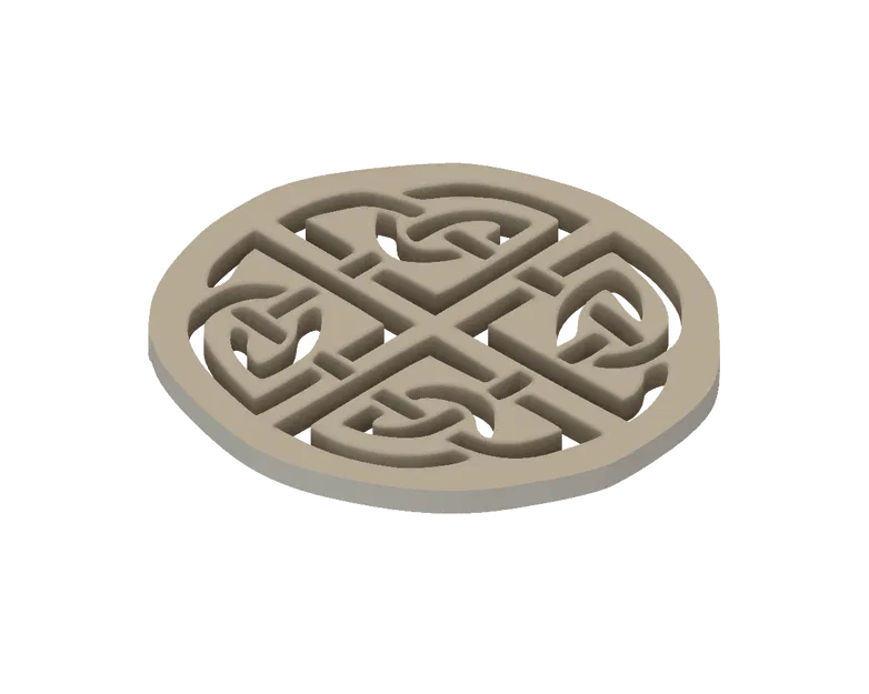 Nút áo 2 lỗ họa tiết Celtic Fourway - Image 2