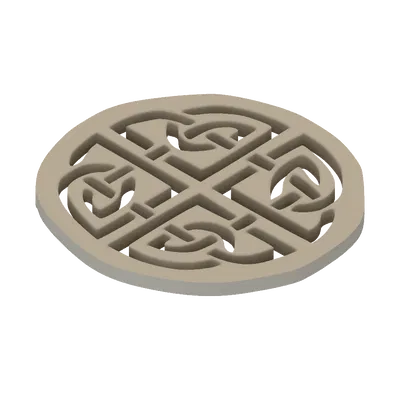 Nút áo 2 lỗ họa tiết Celtic Fourway