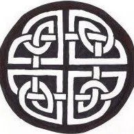 Nút áo 2 lỗ họa tiết Celtic Fourway