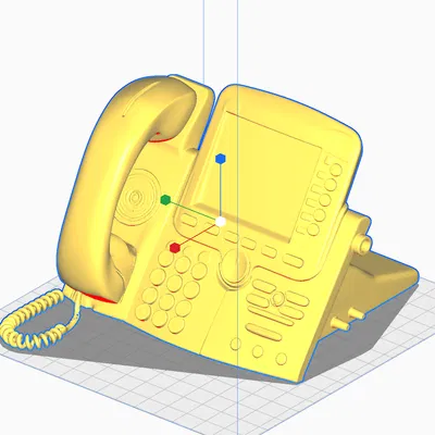 Mô hình 3D Cisco IP Phone 7970 dùng để trang trí bàn làm việc