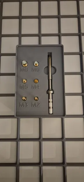 Khay lưu trữ Gridfinity cho bộ đầu hàn nhiệt TS100 & TS101 - Image 1