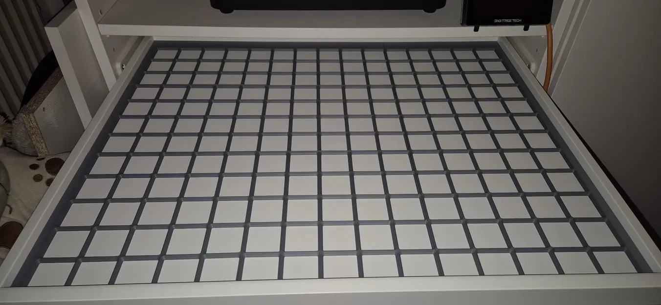 Tấm lót Gridfinity cho khay kéo tủ IKEA Pax (75x58 cm) - Image 1