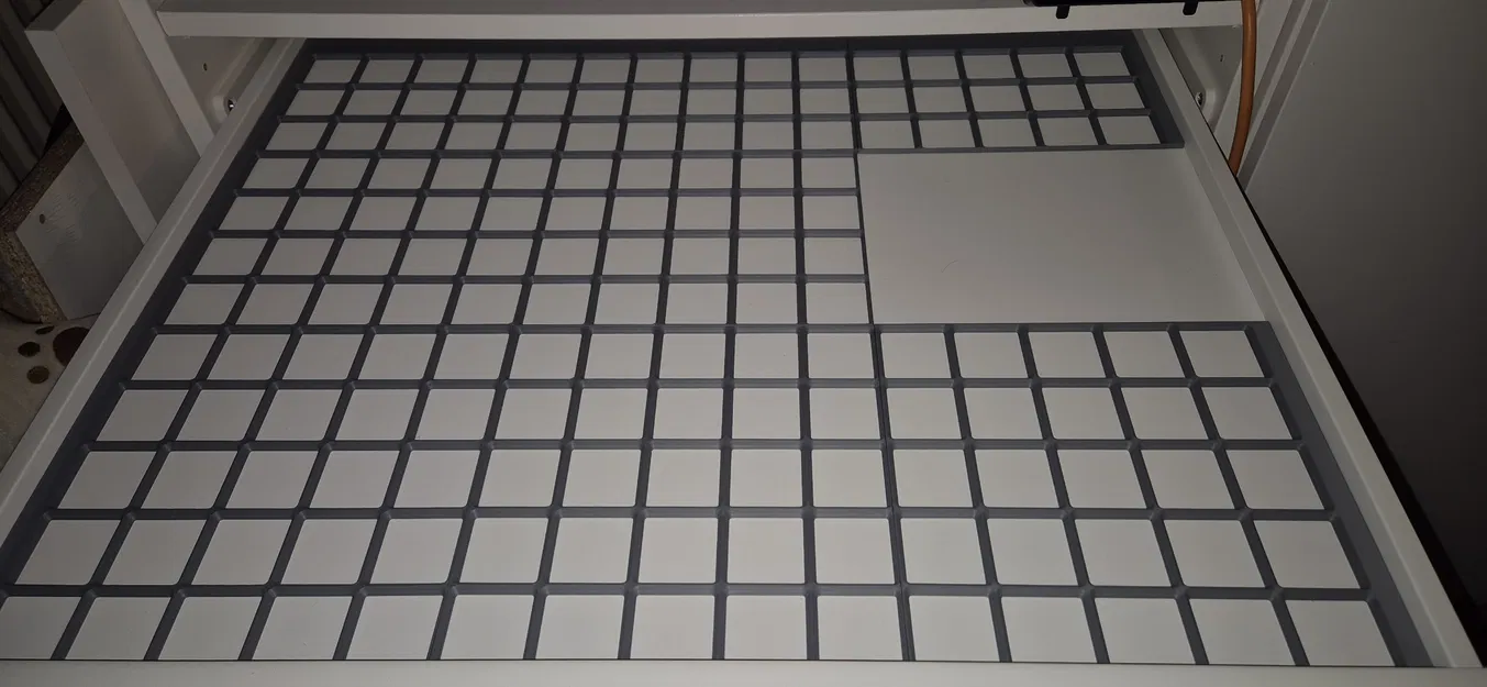 Tấm lót Gridfinity cho khay kéo tủ IKEA Pax (75x58 cm) - Image 2