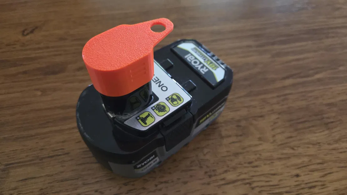 Nắp bảo vệ pin Ryobi 18V có lỗ treo tiện lợi in 3D - Image 1