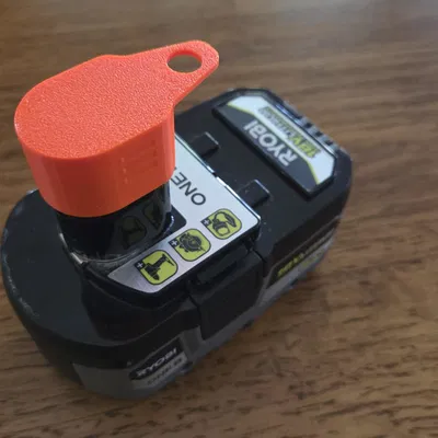 Nắp bảo vệ pin Ryobi 18V có lỗ treo tiện lợi in 3D