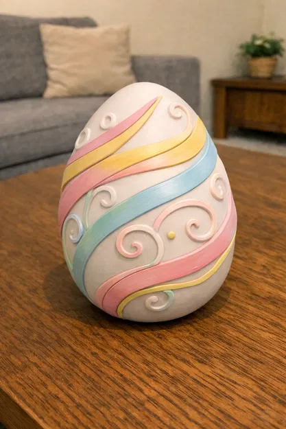 Quả Trứng Nghệ Thuật Psychedelic Baroque Egg - Image 2