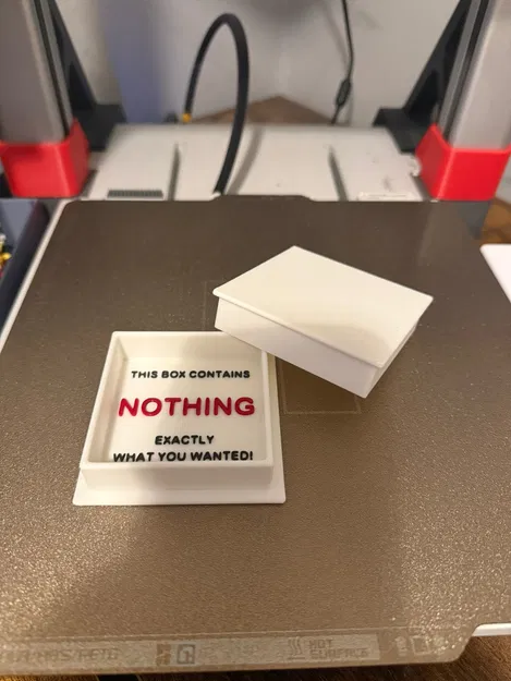 Nothing Box Prank - Hộp Quà Hài Hước Độc Đáo In 3D - Image 1