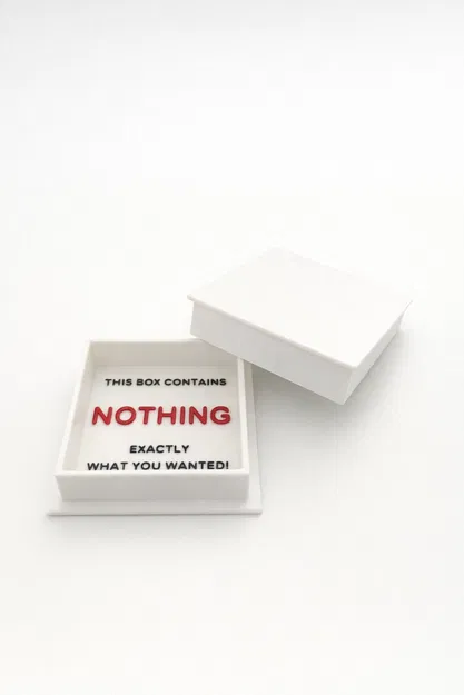 Nothing Box Prank - Hộp Quà Hài Hước Độc Đáo In 3D - Image 2