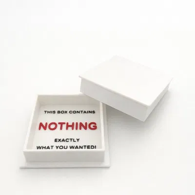 Nothing Box Prank - Hộp Quà Hài Hước Độc Đáo In 3D