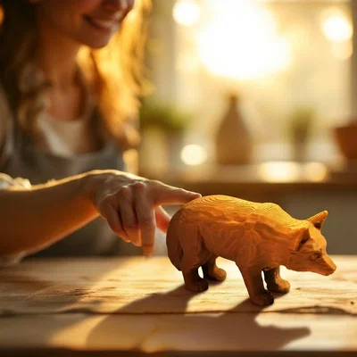 Mô hình tượng thú phong cách đất nung (Terracotta Figurine) in 3D