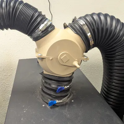 Van cổng hút bụi Y-Splitter 3 inch và 4 inch in 3D tiện lợi