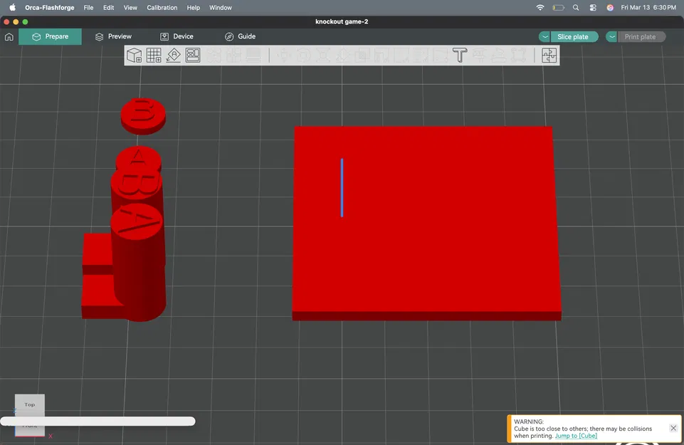 Bộ trò chơi Knockout phiên bản mini - Mô hình 3D giải trí nhỏ gọn - Image 1