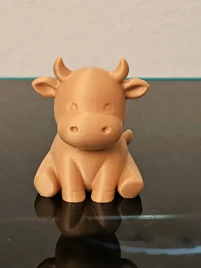 Mô hình chú bò Chibi dễ thương để bàn - File in 3D siêu cute - Image 2