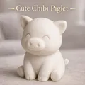 Mô hình chú heo con Chibi (Cute Chibi Piglet) in 3D dễ thương - Thumbnail 1