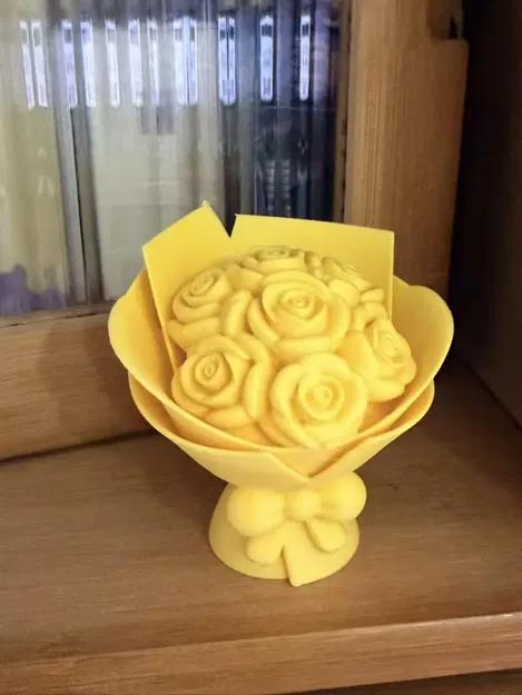 Mô hình 3D bó hoa hồng Sweet Blush Bouquet trang trí cực xinh - Image 2