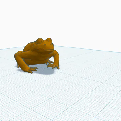 Mô hình chú ếch 3D để bàn trang trí cực xinh