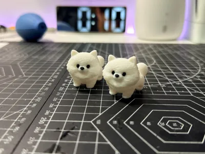 Mô hình chú chó Pomeranian Chibi đáng yêu - File in 3D - Image 2