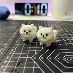 Mô hình chú chó Pomeranian Chibi đáng yêu - File in 3D
