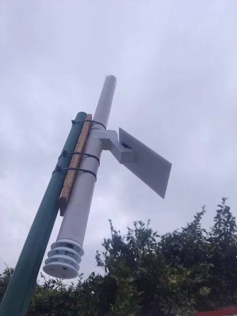 Bộ khung 3D in cho trạm thu phát sóng Meshtastic dùng ống PVC 40mm - Image 2