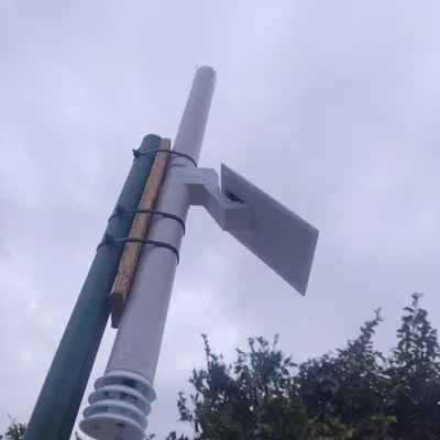 Bộ khung 3D in cho trạm thu phát sóng Meshtastic dùng ống PVC 40mm