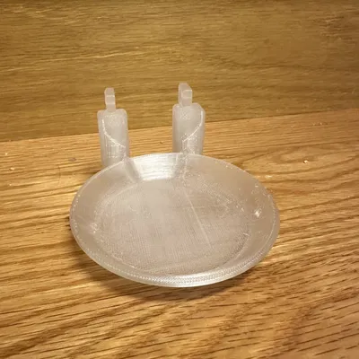 Giá đỡ Amazon Echo Dot (Gen 4/5) cho bảng IKEA Skadis (Bản trong suốt)