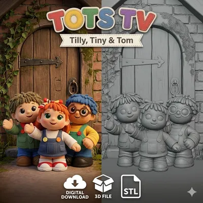 Bộ mô hình nhân vật Tots TV để tô màu