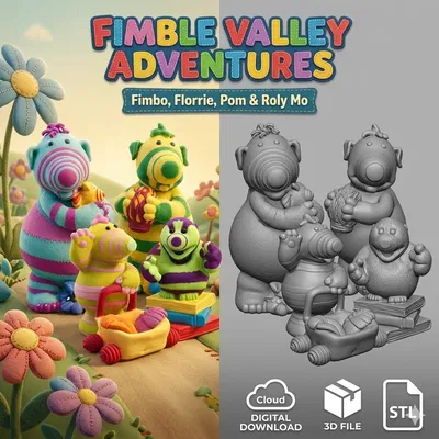 Bộ sưu tập mô hình The Fimbles đáng yêu!