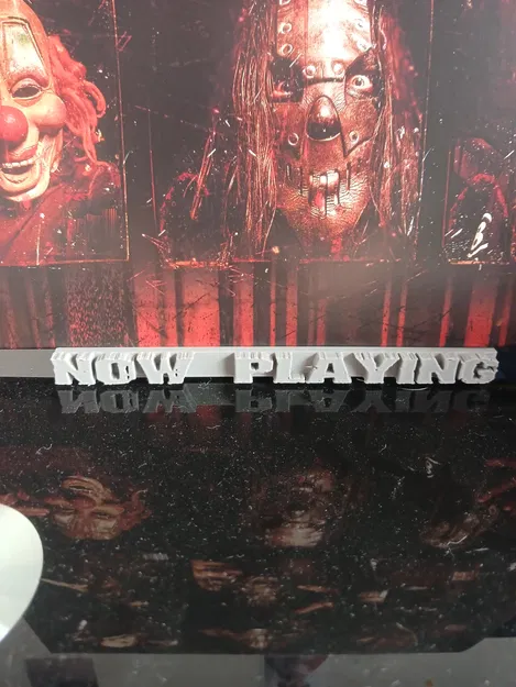 “Now Playing Vinyl Stand – Metal Font Edition” - Image 1