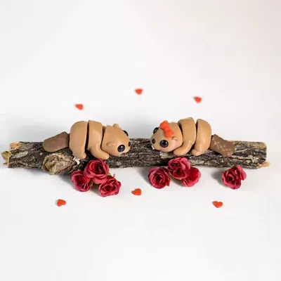 Bộ sưu tập hơn 3300 mẫu mô hình động vật linh hoạt Articulated Flexi 3D