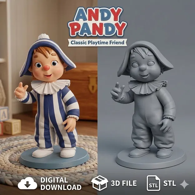 Mô hình Andy Pandy đáng yêu - Image 1