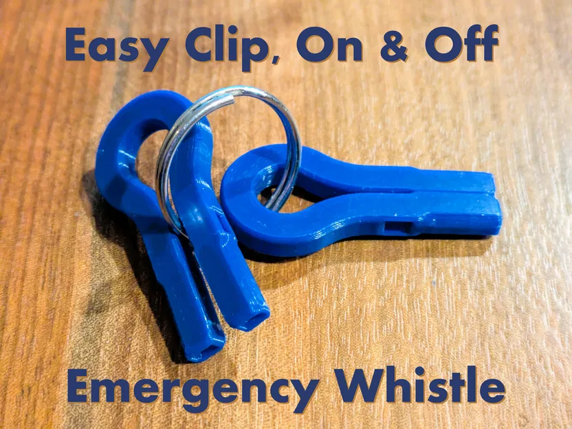 Còi Nhỏ Gọn Kèm Kẹp Cho Chìa Khóa (Clip-on Keychain Whistle) - Image 1