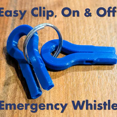 Còi Nhỏ Gọn Kèm Kẹp Cho Chìa Khóa (Clip-on Keychain Whistle)