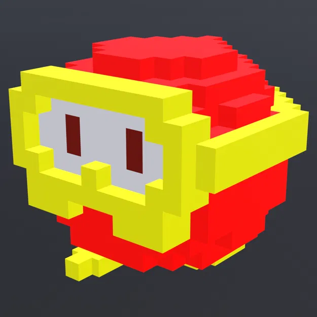 Bộ mô hình nhân vật game cổ điển Dig Dug phong cách Voxel - Image 3