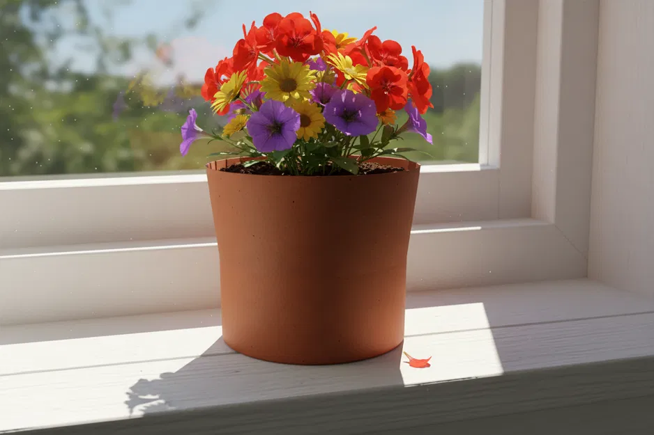 Mẫu in 3D chậu cây cảnh basic đơn giản và thanh lịch - Image 1