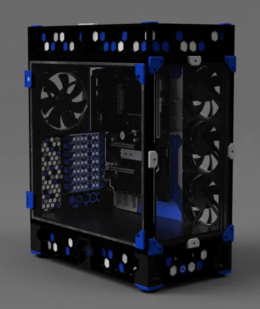 Tấm ốp mặt sau với 3 vị trí gắn quạt 120mm - Image 1