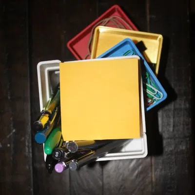 Khay Đựng Đồ Để Bàn Đa Năng Có Ngăn Kéo Xoay Tiện Dụng