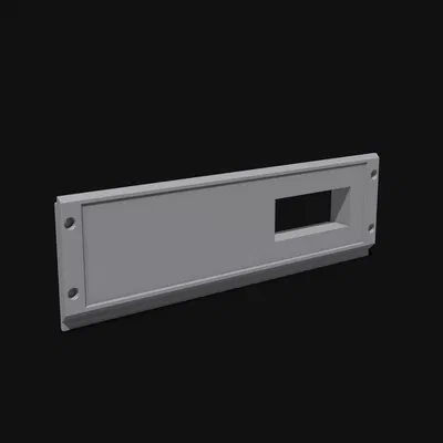 Tấm mặt trước cho khung nâng chắc chắn có lỗ gắn nhiệt kế/bộ điều nhiệt