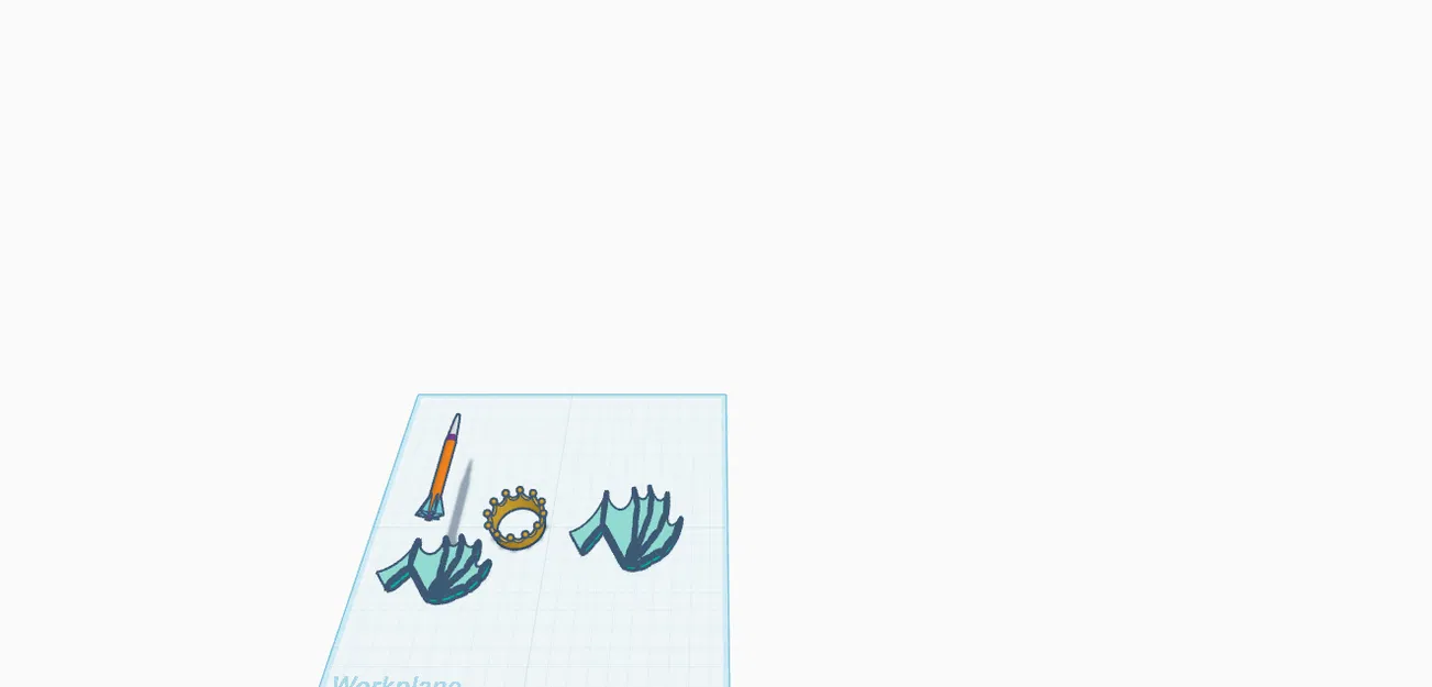 Bộ sưu tập mô hình 3D: Tên lửa, Vương miện và Cánh dơi - Image 1