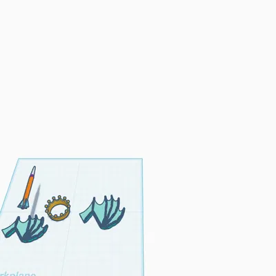 Bộ sưu tập mô hình 3D: Tên lửa, Vương miện và Cánh dơi