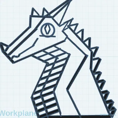 Khuôn Cắt Bánh Quy Hình Đầu Rồng Peril (Wings of Fire) 3D Printing - Image 1