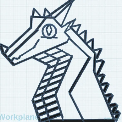 Khuôn Cắt Bánh Quy Hình Đầu Rồng Peril (Wings of Fire) 3D Printing