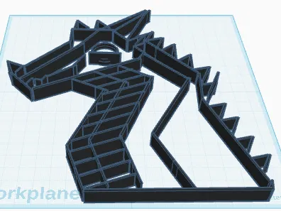 Khuôn Cắt Bánh Quy Hình Đầu Rồng Peril (Wings of Fire) 3D Printing - Image 2