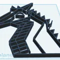 Khuôn Cắt Bánh Quy Hình Đầu Rồng Peril (Wings of Fire) 3D Printing - Thumbnail 2