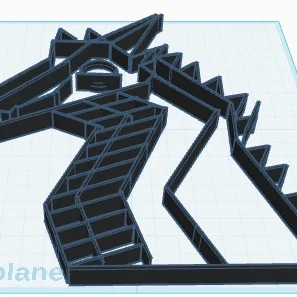 Khuôn Cắt Bánh Quy Hình Đầu Rồng Peril (Wings of Fire) 3D Printing